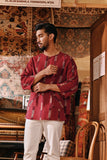 The Akar Kita Men 3/4 Sleeve Kurta - Emberline