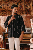 The Akar Kita Men 3/4 Sleeve Kurta - Noirline