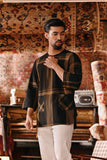 The Akar Kita Men 3/4 Sleeve Kurta - Rustique