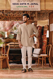 The Akar Kita Men 3/4 Sleeve Kurta - Champagne Dash