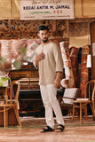 The Akar Kita Men 3/4 Sleeve Kurta - Champagne Dash