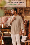 The Akar Kita Men 3/4 Sleeve Kurta - Champagne Dash