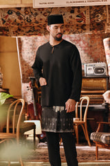 The Akar Kita Men Baju Melayu Teluk Belanga - Black