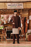 The Akar Kita Men Baju Melayu Teluk Belanga - Dark Burgundy