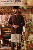 The Akar Kita Men Baju Melayu Teluk Belanga - Dark Burgundy