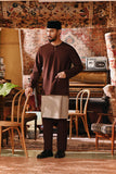 The Akar Kita Men Baju Melayu Teluk Belanga - Dark Burgundy