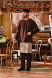 The Akar Kita Men Baju Melayu Teluk Belanga - Dark Burgundy