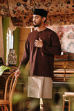 The Akar Kita Men Baju Melayu Teluk Belanga - Dark Burgundy