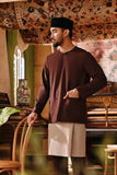 The Akar Kita Men Baju Melayu Teluk Belanga - Dark Burgundy