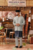 The Akar Kita Men Baju Melayu Teluk Belanga - Gray Mist