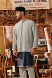 The Akar Kita Men Baju Melayu Teluk Belanga - Gray Mist