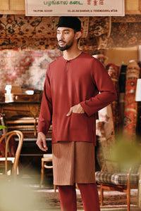 The Akar Kita Men Baju Melayu Teluk Belanga - Maroon Dust