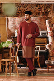 The Akar Kita Men Baju Melayu Teluk Belanga - Maroon Dust