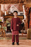 The Akar Kita Baju Melayu Teluk Belanga - Burgundy