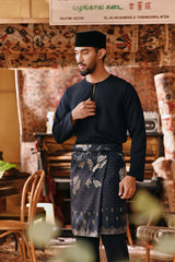 The Akar Kita Men Baju Melayu Teluk Belanga - Navy