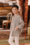 The Akar Kita 3/4 Sleeve Kurta - Nature Linen