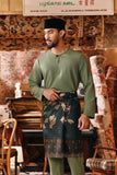 The Ori Men Traditional Samping - Emerald Glow