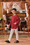 The Akar Kita 3/4 Sleeve Kurta - Ruby Harvest