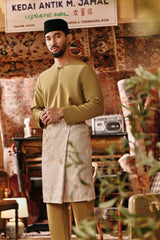 The Akar Kita Men Baju Melayu Teluk Belanga - Butter Olive