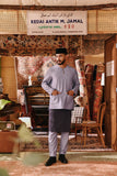 The Akar Kita Men Baju Melayu Teluk Belanga - Denim Blue