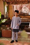 The Akar Kita Baju Melayu Teluk Belanga - Denim Blue