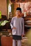 The Akar Kita Baju Melayu Teluk Belanga - Denim Blue