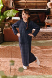 The Akar Kita Kedah Blouse Top - Nature Navy