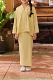 The Akar Kita Folded Skirt - Mellow Yellow