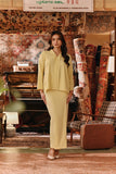 The Akar Kita Women Kebaya Top - Mellow Yellow