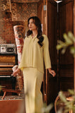 The Akar Kita Women Kebaya Top - Mellow Yellow