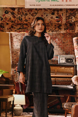 The Akar Kita Women Kurung Riau Top - Nature Black