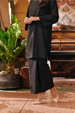 The Akar Kita Women Folded Skirt - Black Dash