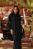 The Akar Kita Women Kurung Riau Top - Black Dash