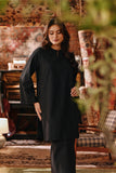 The Akar Kita Women Kurung Riau Top - Black Dash