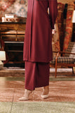 The Akar Kita Women Folded Skirt - Burgundy