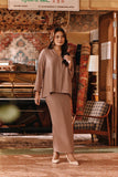 The Akar Kita Women Kebaya Top - Mahogany Rose