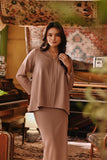 The Akar Kita Women Kebaya Top - Mahogany Rose