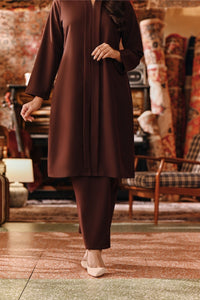 The Akar Kita Women Folded Skirt - Dark Burgundy