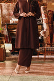 The Akar Kita Women Folded Skirt - Dark Burgundy