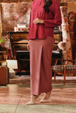 The Akar Kita Women Folded Skirt - Dark Mauve