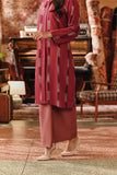 The Akar Kita Women Folded Skirt - Dark Mauve