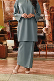 The Akar Kita Women Folded Skirt - Pine Green