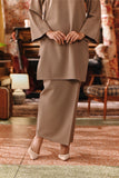 The Akar Kita Women Folded Skirt - Silver Mink