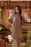 The Akar Kita Women Kurung Riau Top - Silver Mink