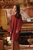 The Akar Kita Kurung Riau Top - Maroon Dust