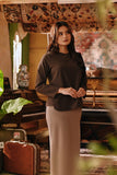 The Akar Kita Women Kedah Blouse Top - Brown Dash