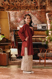 The Akar Kita Kurung Riau Top - Maroon Dust