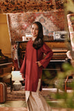 The Akar Kita Kurung Riau Top - Maroon Dust