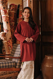 The Akar Kita Kurung Riau Top - Maroon Dust