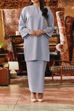 The Akar Kita Women Folded Skirt - Blue Fog